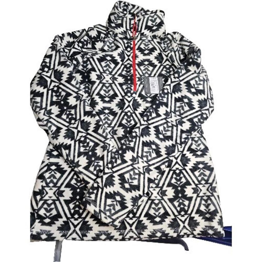 Eddie Bauer Size XS Fleece Half-Zip Jacket Raglan Sleeve NWT‎